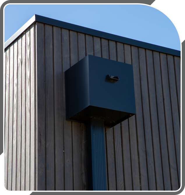 Rain heads for downpipes